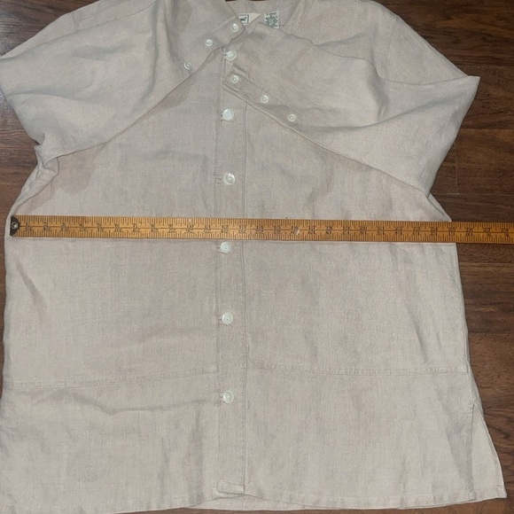 LL Bean 100 linen XL womans petite tunic - - Picture 4 of 7